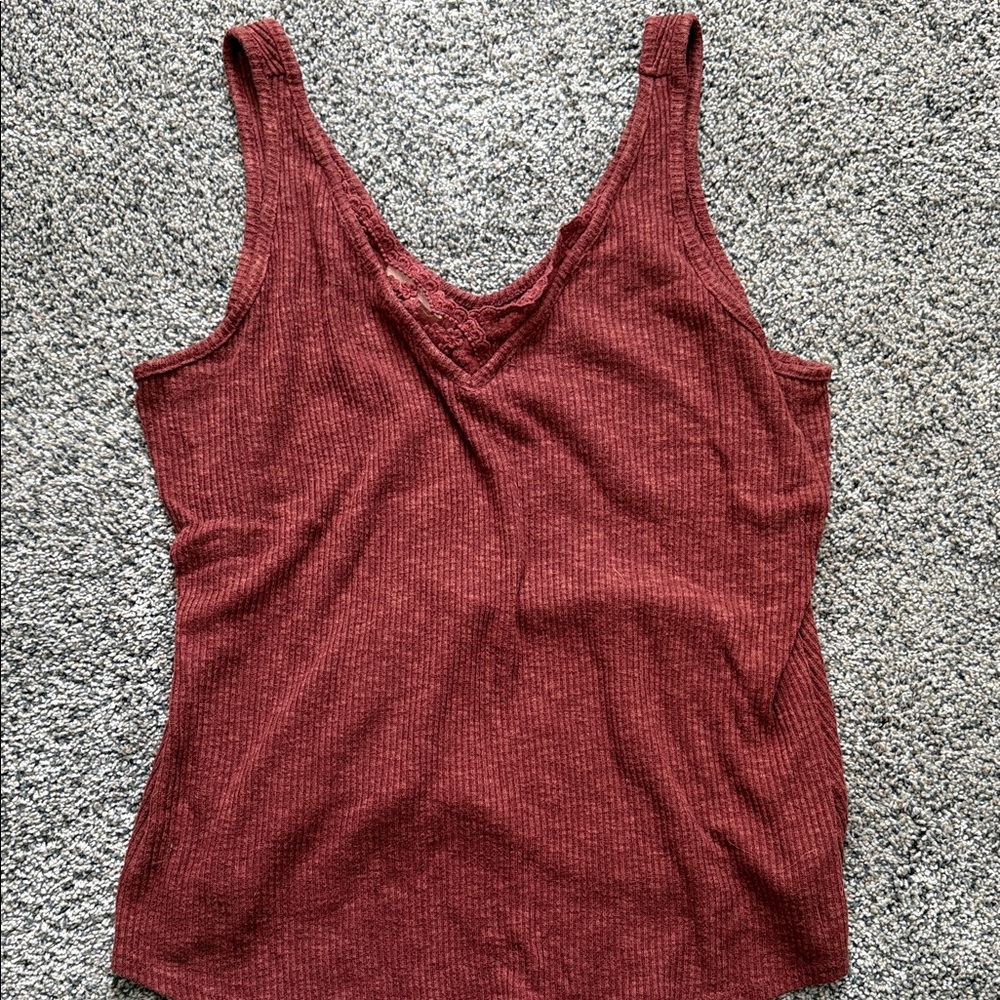 Maurices orange Ribbed Tank Top